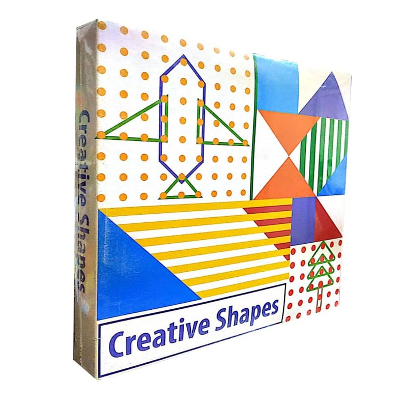 بازی آموزشی ریاضی مدل تخته میخی Creative shapes